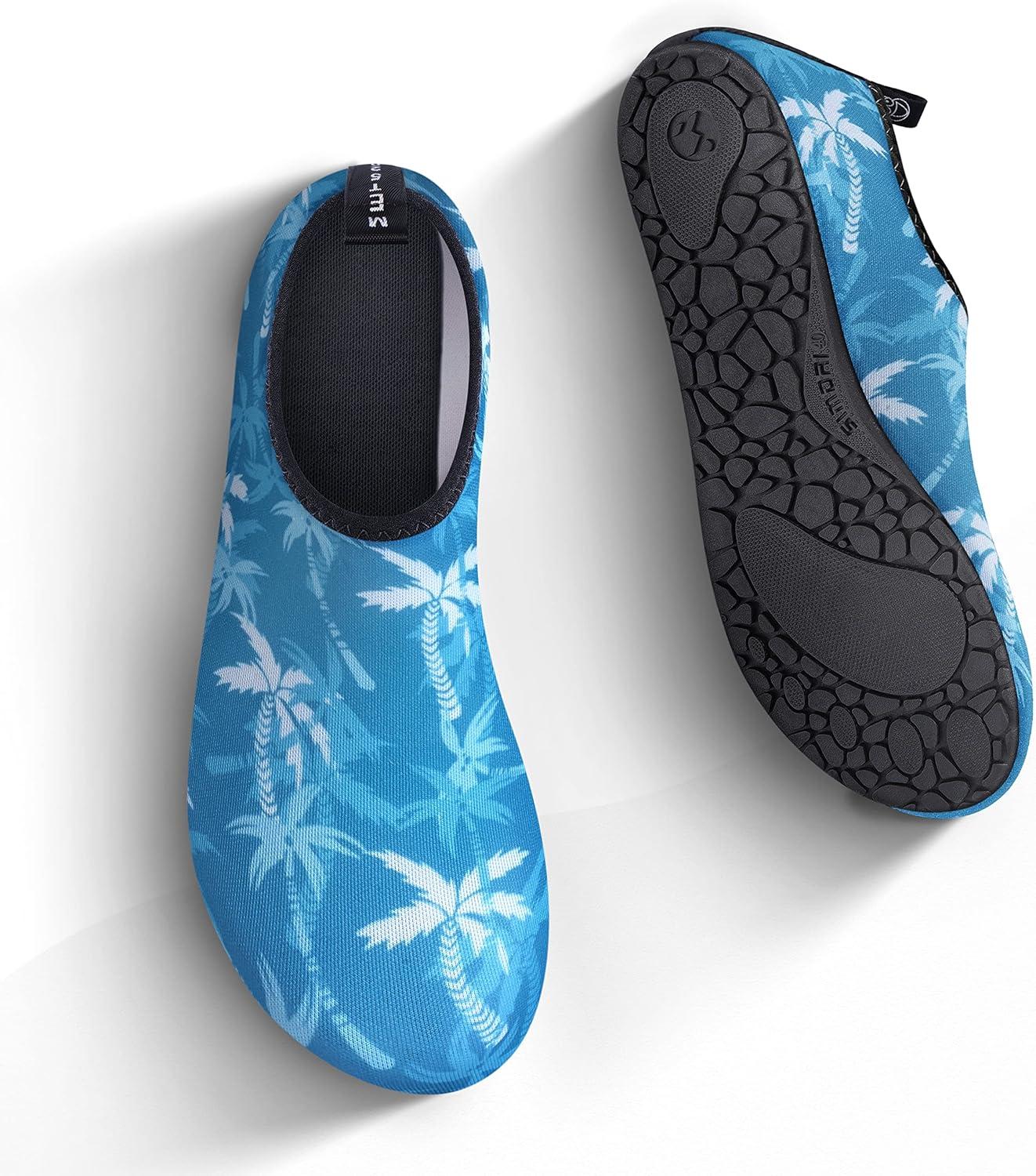 imageSIMARI Water Shoes Women Men Aqua Socks Beach Barefoot Quick Drying Aqua Aerobics Swim Pool Non Slip Outdoor Travel Essentials Surf River Lake Snorkeling Kayak Yoga Adult YouthCoconut