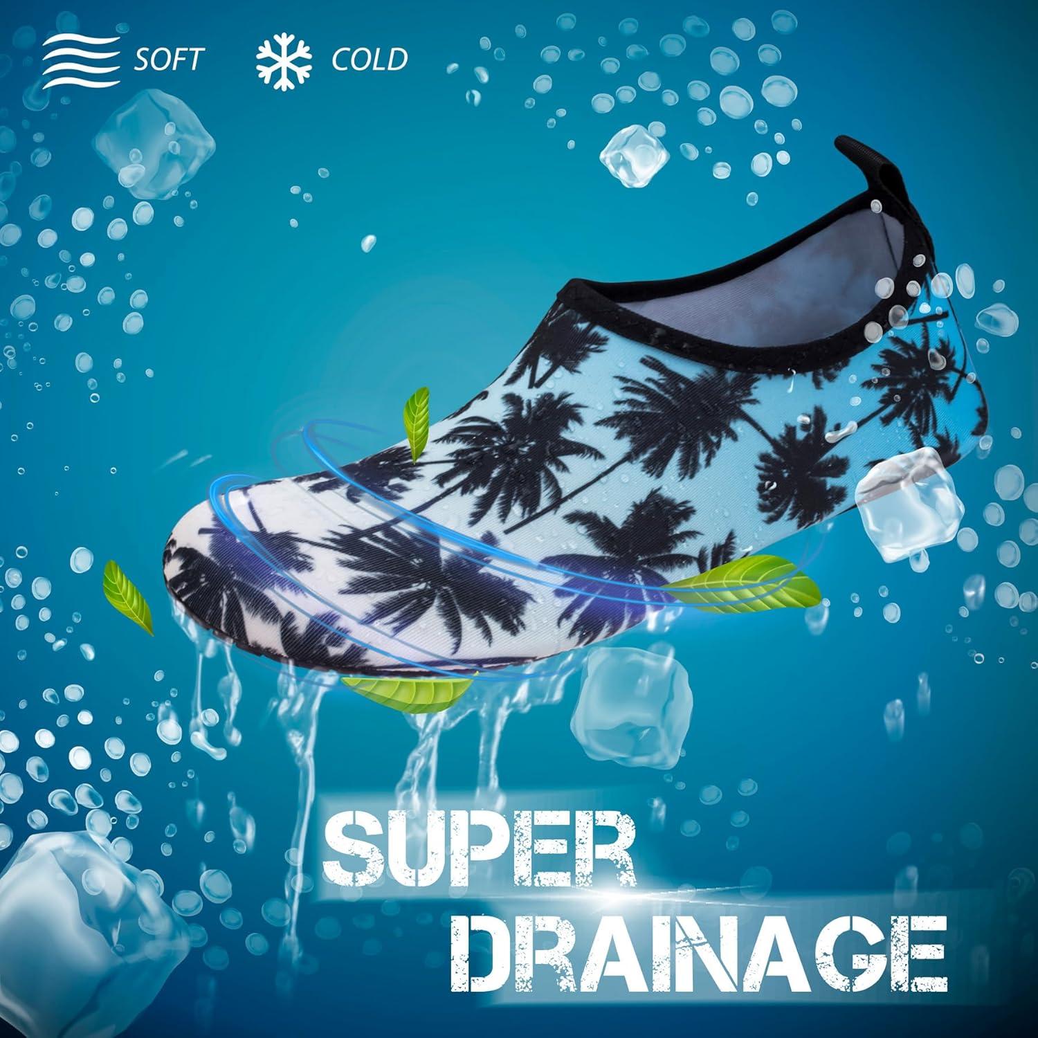 imageSIMARI Water Shoes for Women Men Swim Aqua Socks Beach Pool Essentials Barefoot Surf River Boat Kayak Sea Yoga Sand Exercise Sport Accessories Breathable QuickDry Adult Youth Kid Size SWS0017dacoconut