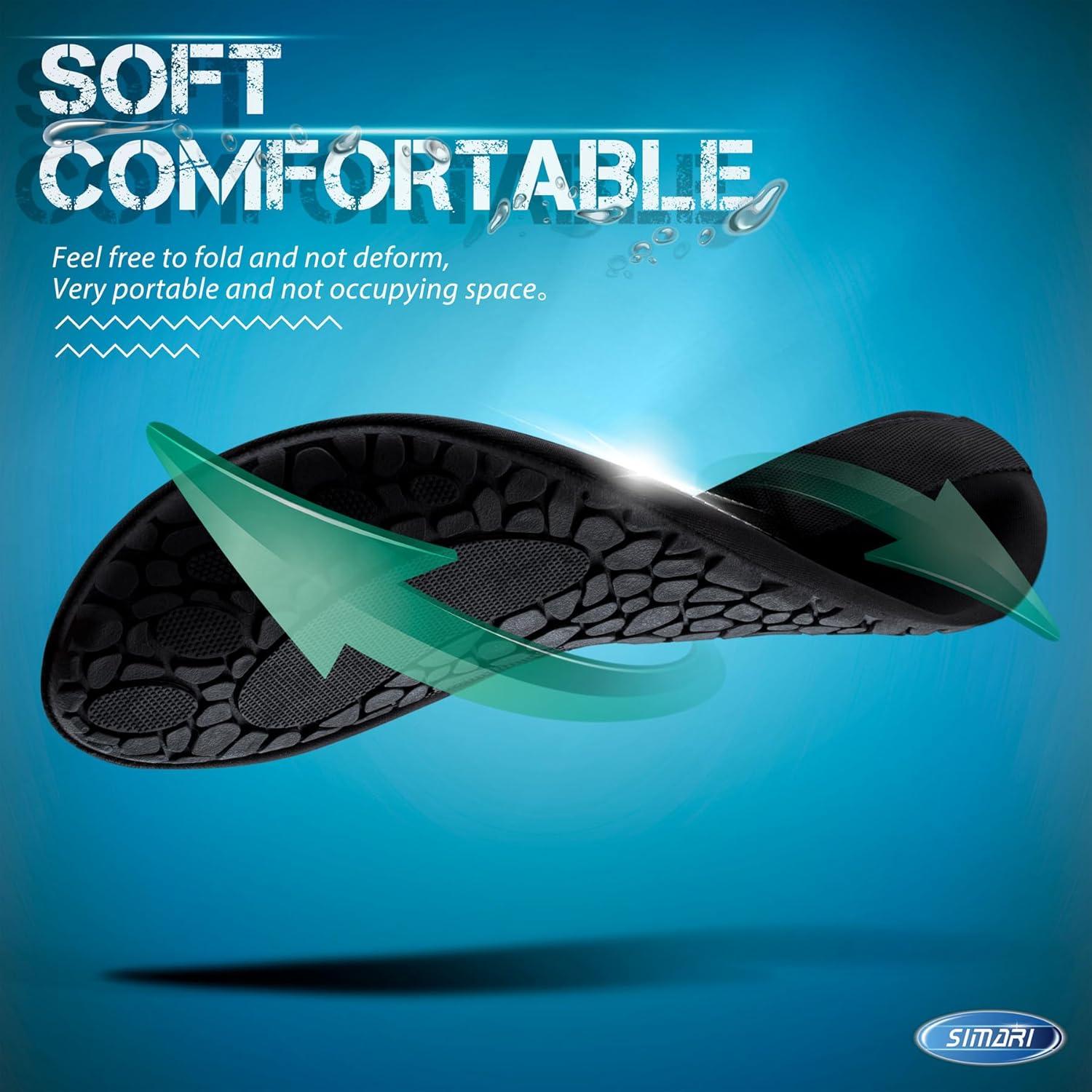 imageSIMARI Water Shoes for Women Men Swim Aqua Socks Beach Pool Essentials Barefoot Surf River Boat Kayak Sea Yoga Sand Exercise Sport Accessories Breathable QuickDry Adult Youth Kid Size SWS0017bbnavy Shark