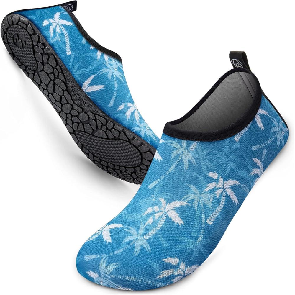 imageSIMARI Water Shoes Women Men Aqua Socks Beach Barefoot Quick Drying Aqua Aerobics Swim Pool Non Slip Outdoor Travel Essentials Surf River Lake Snorkeling Kayak Yoga Adult YouthCoconut