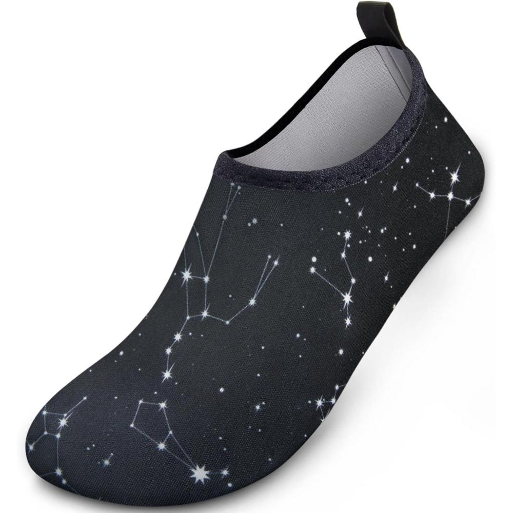 imageSIMARI Water Shoes for Women Men Swim Aqua Socks Beach Pool Essentials Barefoot Surf River Boat Kayak Sea Yoga Sand Exercise Sport Accessories Breathable QuickDry Adult Youth Kid Size SWS001Constellation