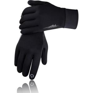 SIMARI Winter Gloves Women Men Ski Snow Gloves Liner Thermal Warm Touch Screen, Suit for Running, Cycling, Biking, Hiking, Driving, Walking, Typing, Freezer Work, Sports, Soccer, Shooting, Gaming 102(Black)