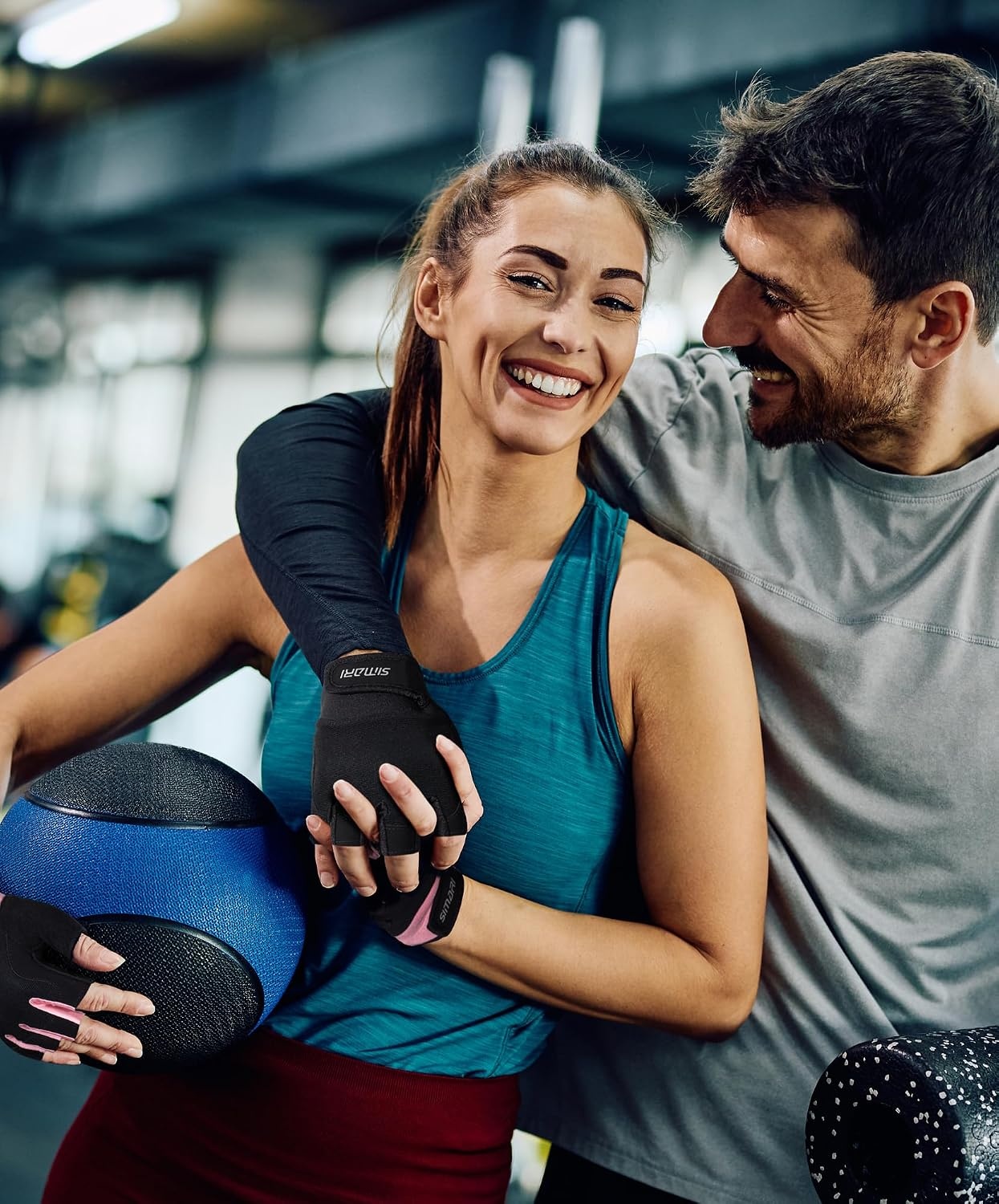 image:imageSIMARI Breathable Workout Gloves with Cushion PadGripReduce Calluses Weight Lifting Gloves for Gym Exercise Cycling Weightlifting Training Fitness Pilates Kayaking Gift for Men amp Women3Red