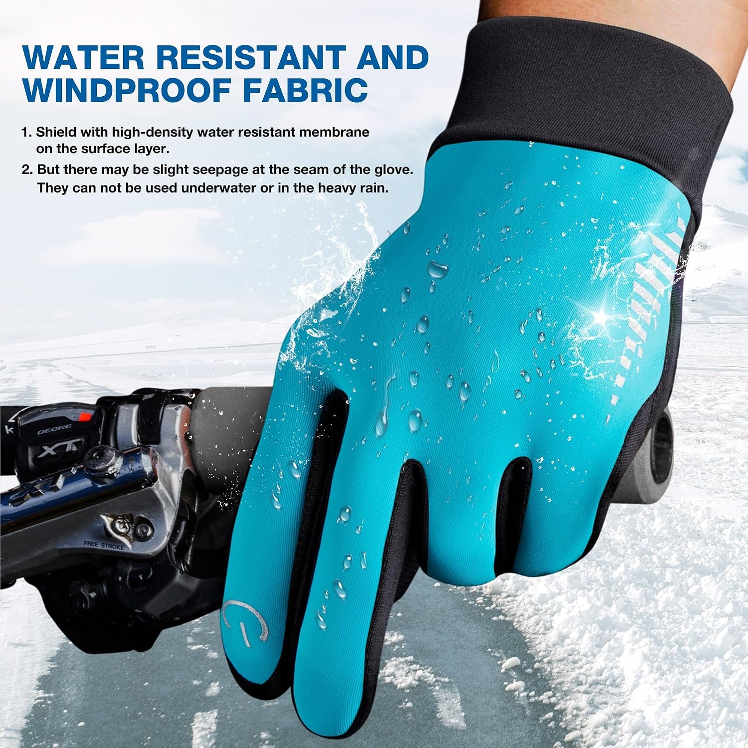 image:imageSIMARI Winter Gloves for Women Men Cold Weather Thermal Touch Screen Ski Snow Glove Liners NonSlip Palm amp Warm Fleece Lined for Running Cycling Driving Hiking Walking Sports Outdoor Texting WorkNorse Blue
