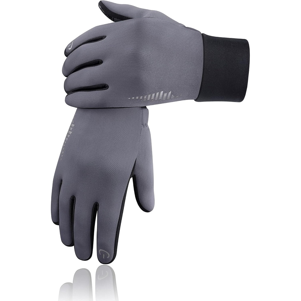 image:imageSIMARI Winter Gloves for Women Men Cold Weather Thermal Touch Screen Ski Snow Glove Liners NonSlip Palm amp Warm Fleece Lined for Running Cycling Driving Hiking Walking Sports Outdoor Texting WorkGlacier Gray