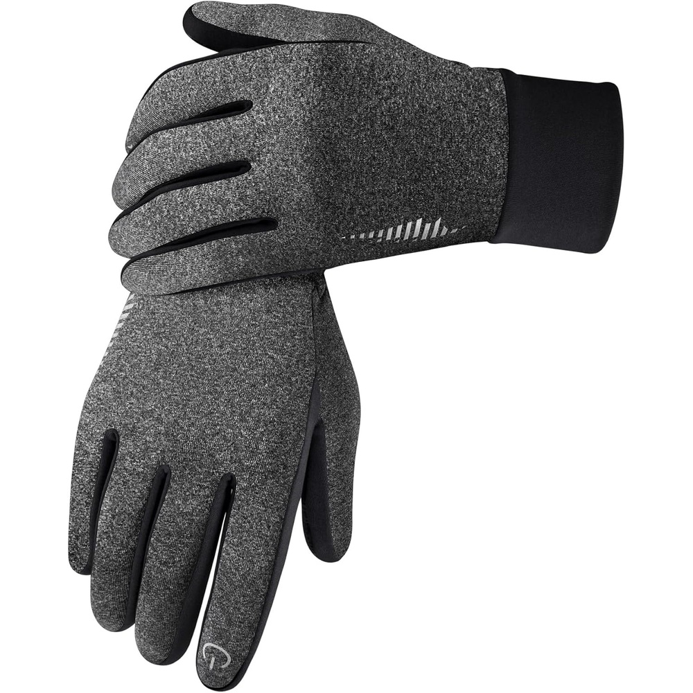 image:imageSIMARI Winter Gloves for Women Men Cold Weather Thermal Touch Screen Ski Snow Glove Liners NonSlip Palm amp Warm Fleece Lined for Running Cycling Driving Hiking Walking Sports Outdoor Texting WorkGrey