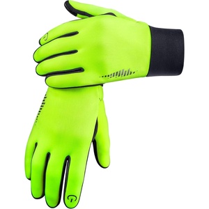 SIMARI Winter Gloves for Women Men – Cold Weather Thermal Touch Screen Ski Snow Glove Liners, Non-Slip Palm & Warm Fleece Lined, for Running Cycling Driving Hiking Walking Sports Outdoor Texting Work(Light Lime)