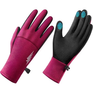 SIMARI Winter Gloves for Women, TouchScreen Water-Resistant Warm Thermal Gloves for Cold Weather, Running Hiking Driving(Ruby Wine)